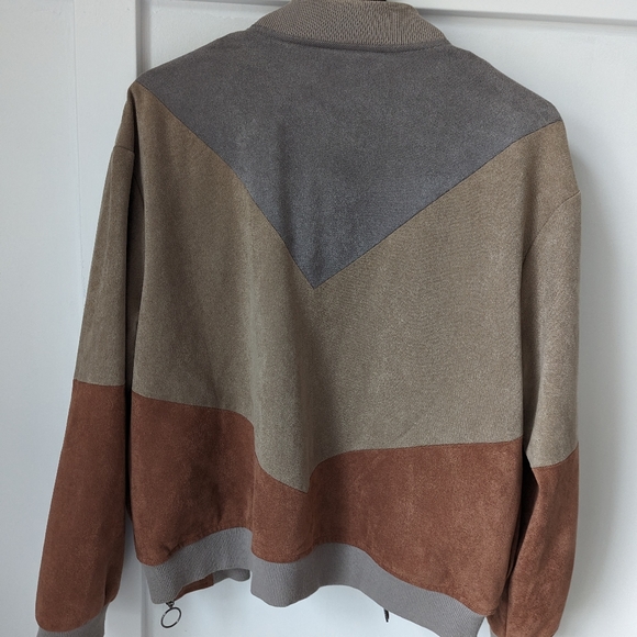 Paper Crane Chevron Bomber Jacket - Picture 2 of 6